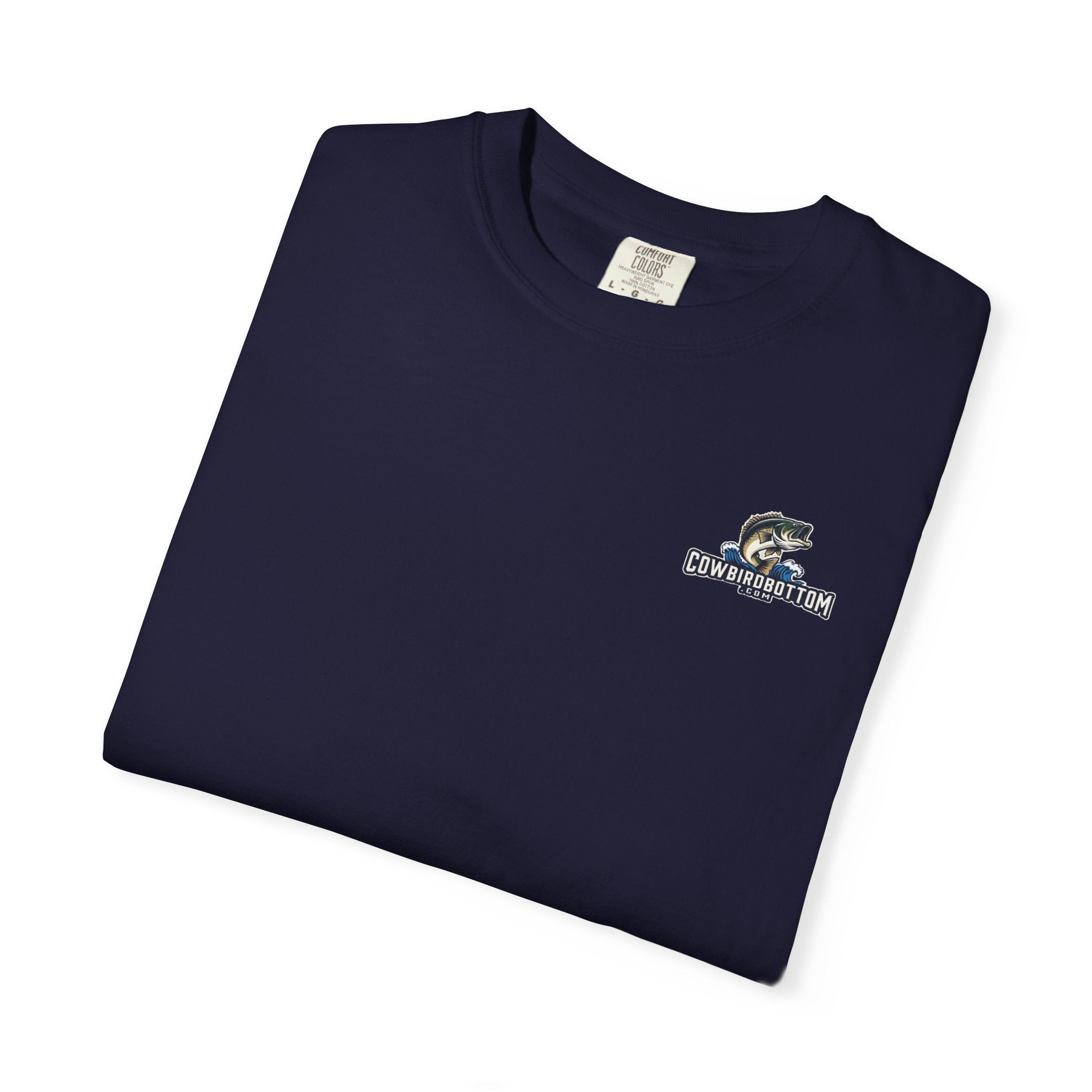 Fishing Watercolor T-Shirt — Cow Bird Bottom Graphic