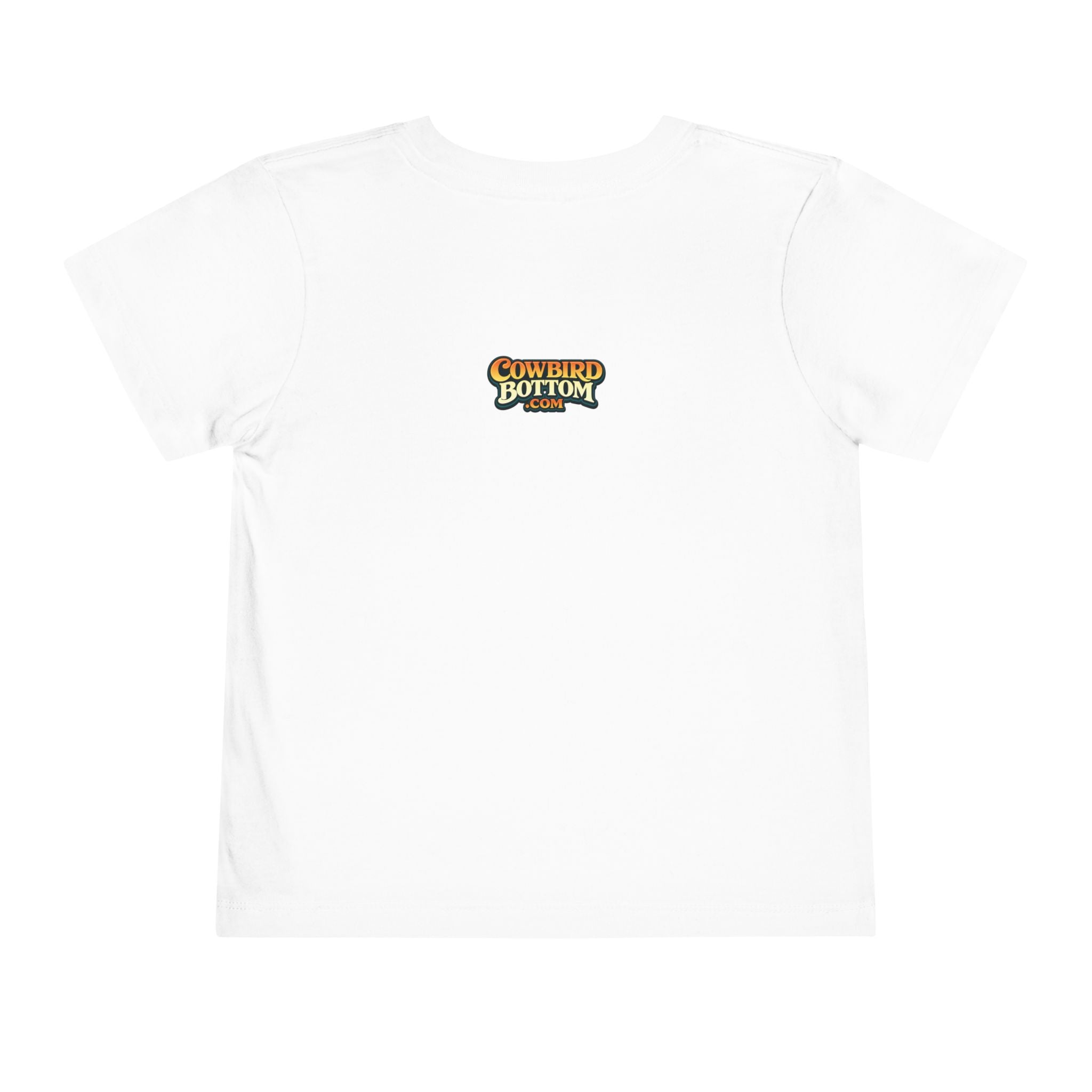 Cowbird Bottom Toddler Tee – Cute Fishing Adventure Graphic