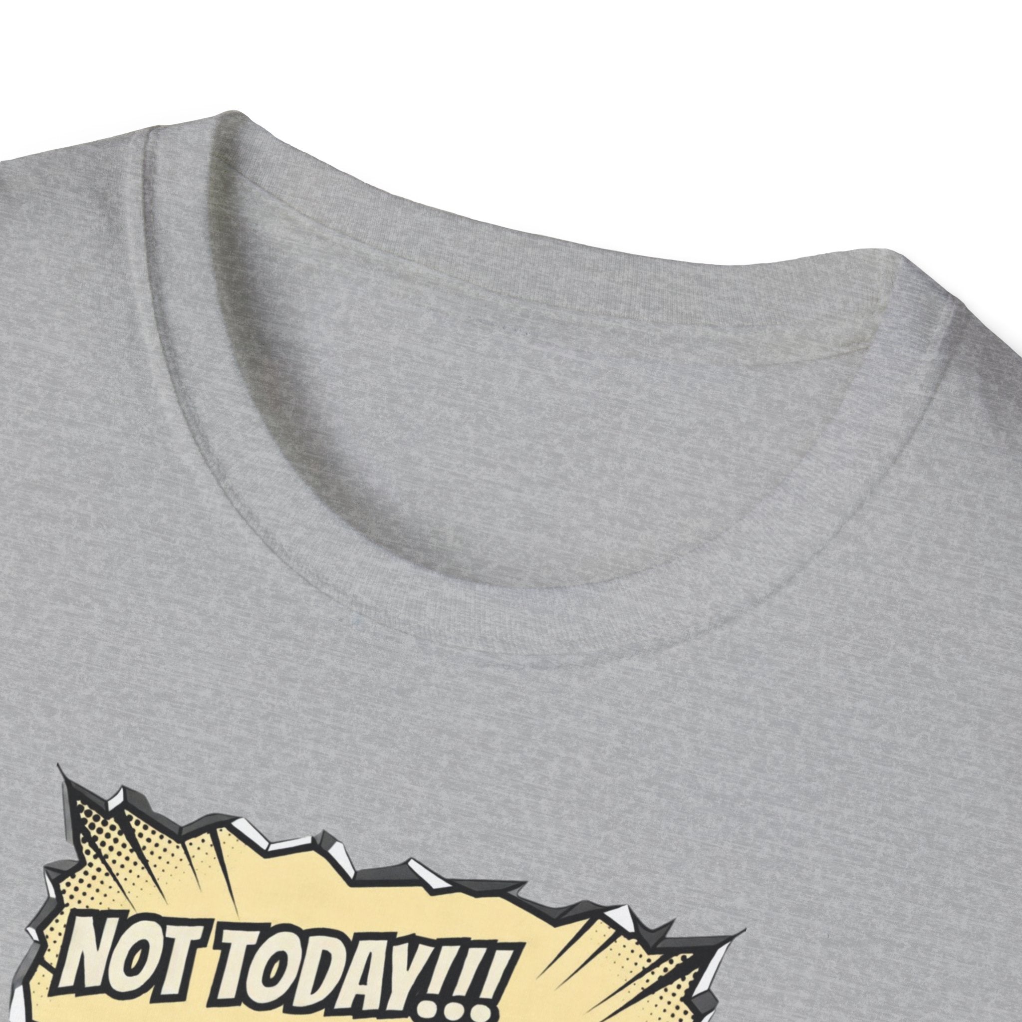 Not Today! Graphic T-Shirt — Humorous Jesus Punching Crocodile Christian Tee