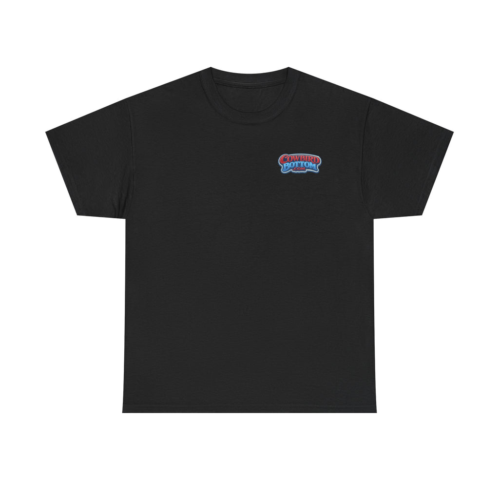 Excavator Logo T‑Shirt — Vintage Construction Crew Tee (Back Graphic: 'This Is My Alma Mater')