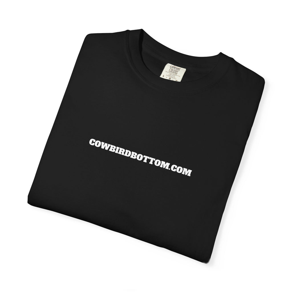 Cow Bird Bottom Logo T-Shirt — Cowbirdbottom.com Graphic Tee