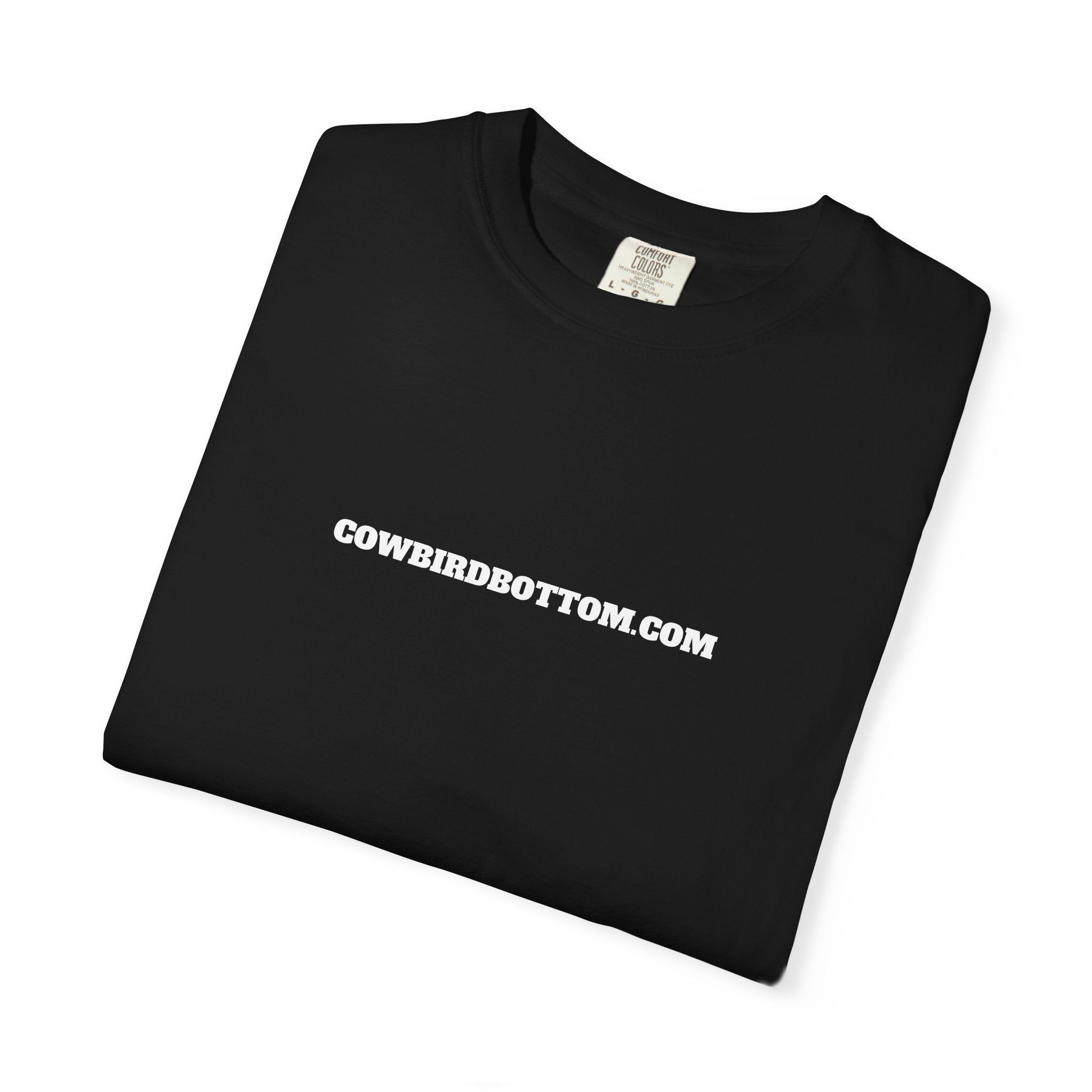 Cow Bird Bottom Logo T-Shirt — Cowbirdbottom.com Graphic Tee