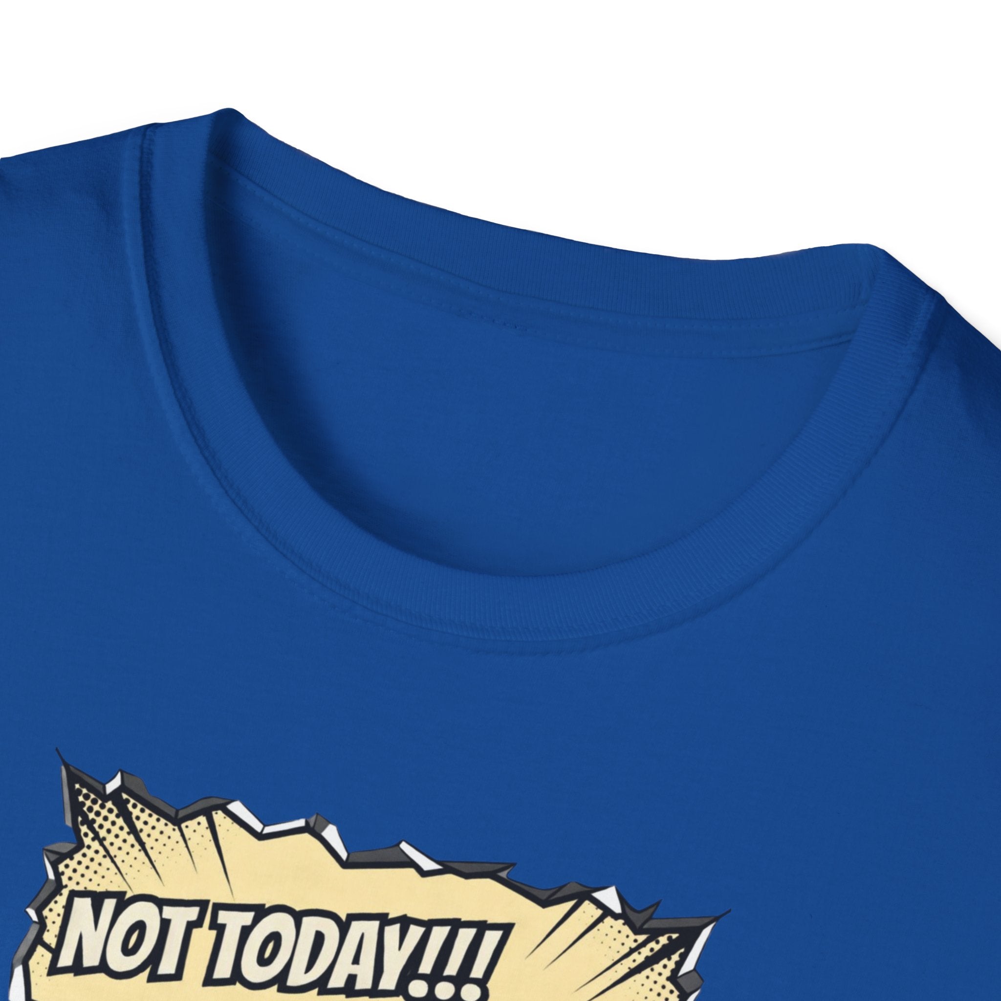 Not Today! Graphic T-Shirt — Humorous Jesus Punching Crocodile Christian Tee
