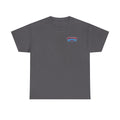 Excavator Logo T‑Shirt — Vintage Construction Crew Tee (Back Graphic: 'This Is My Alma Mater')