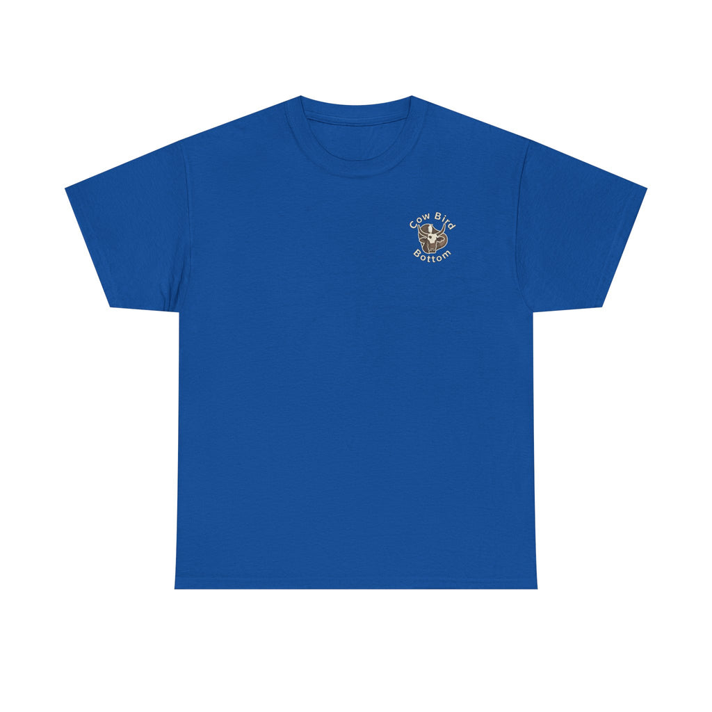 Cow Bird Bottom Red Tractor Graphic Tee
