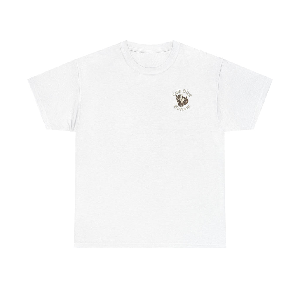 Cow Bird Bottom Red Tractor Graphic Tee
