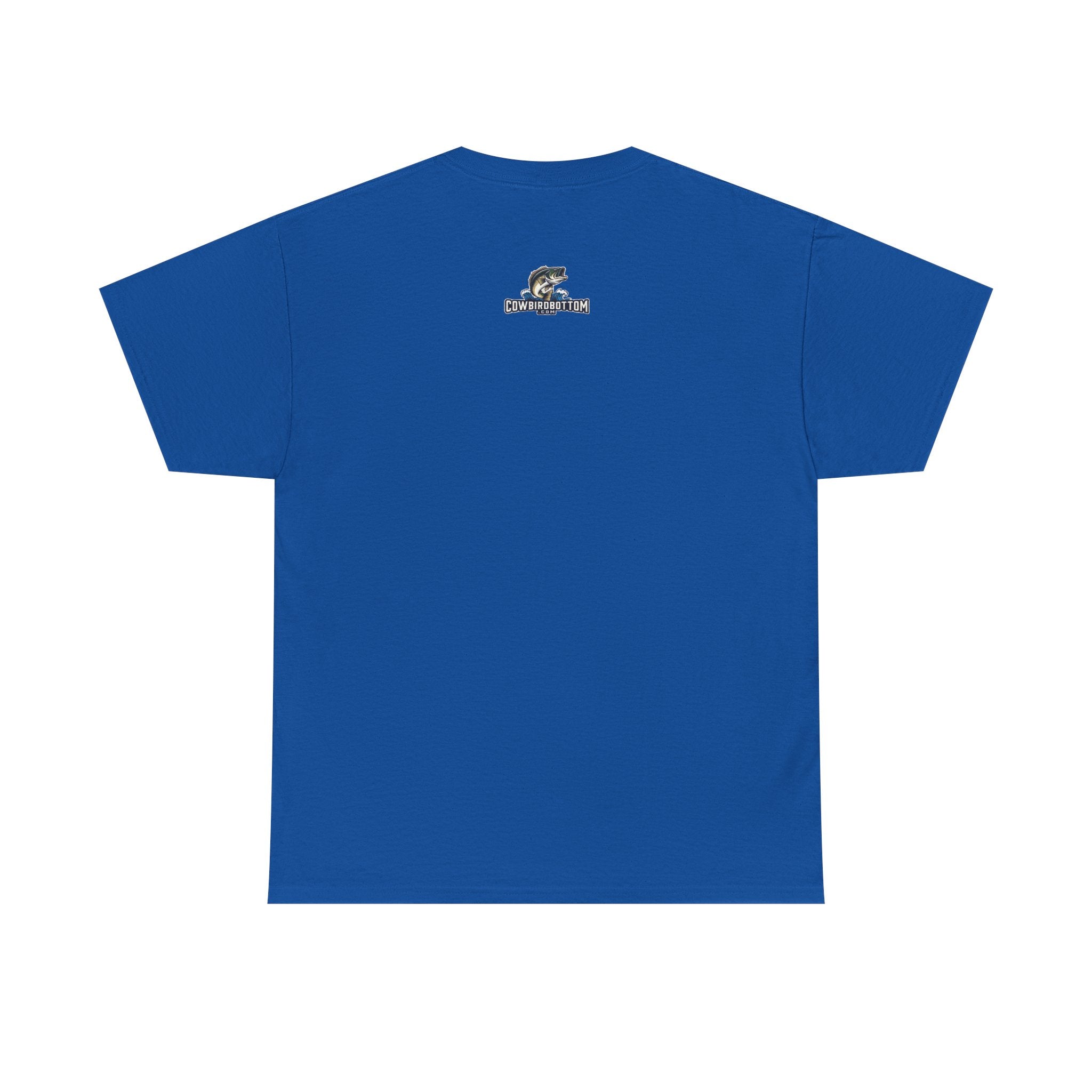 Fishing T-Shirt — "I Fish Because My Wife Won't Follow Me There" Funny Angler Tee