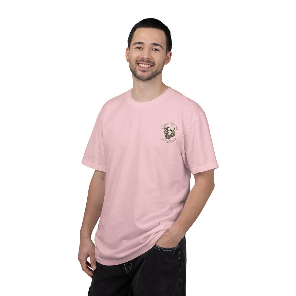 T-Shirt — "Southern Style" Cow Bird Bottom Graphic Tee