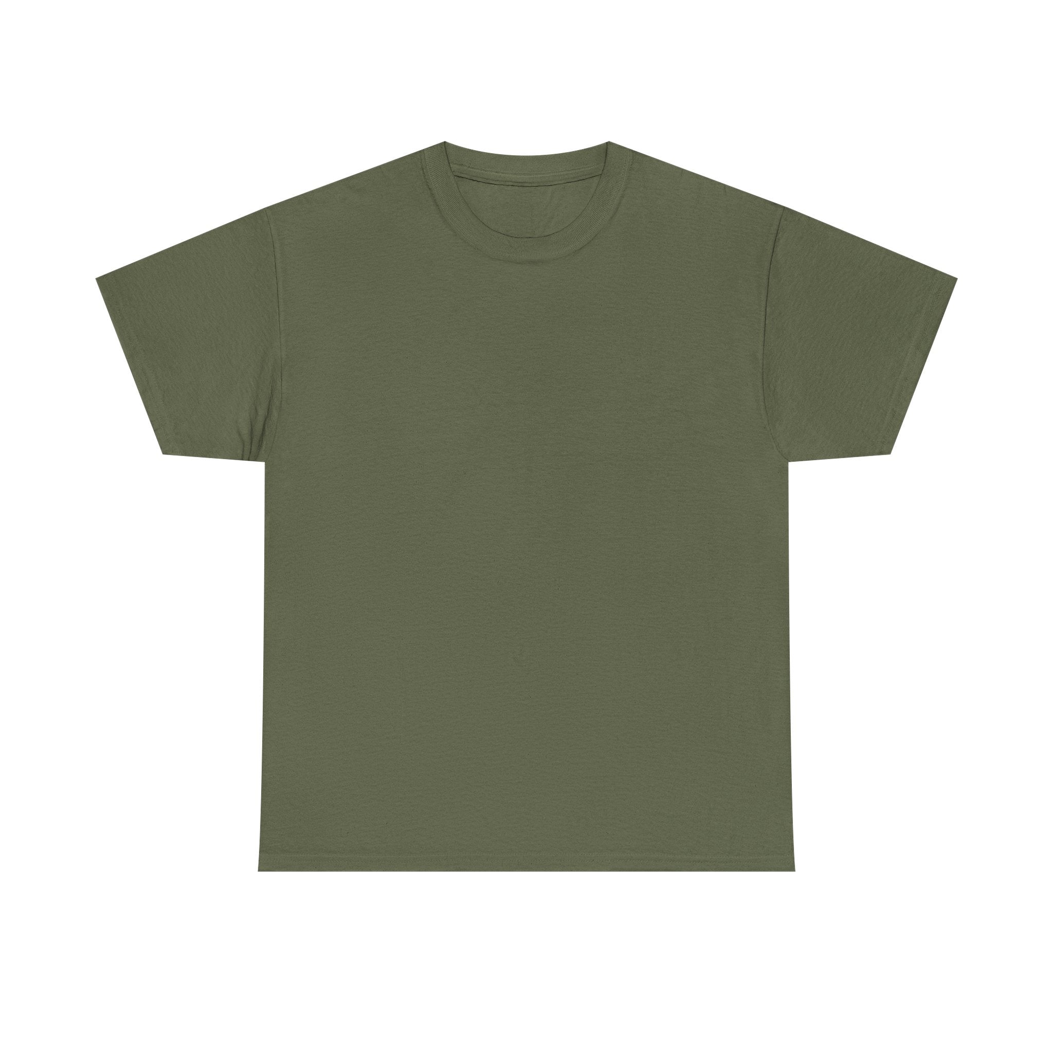 T-Shirt — Cow Bird Bottom tee orange tractor("If you mow it, they will come")