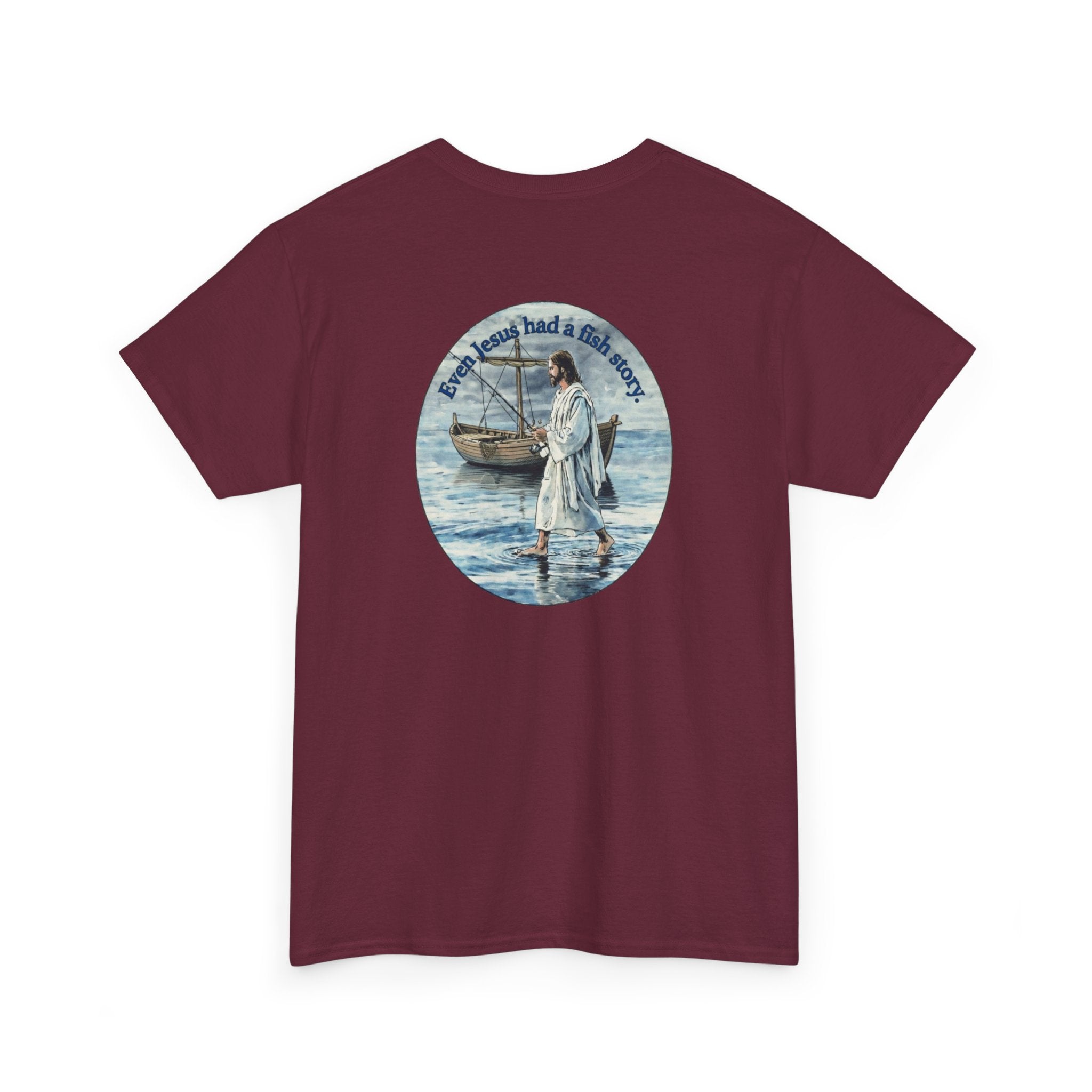 Christian Fishing T‑Shirt logo on back