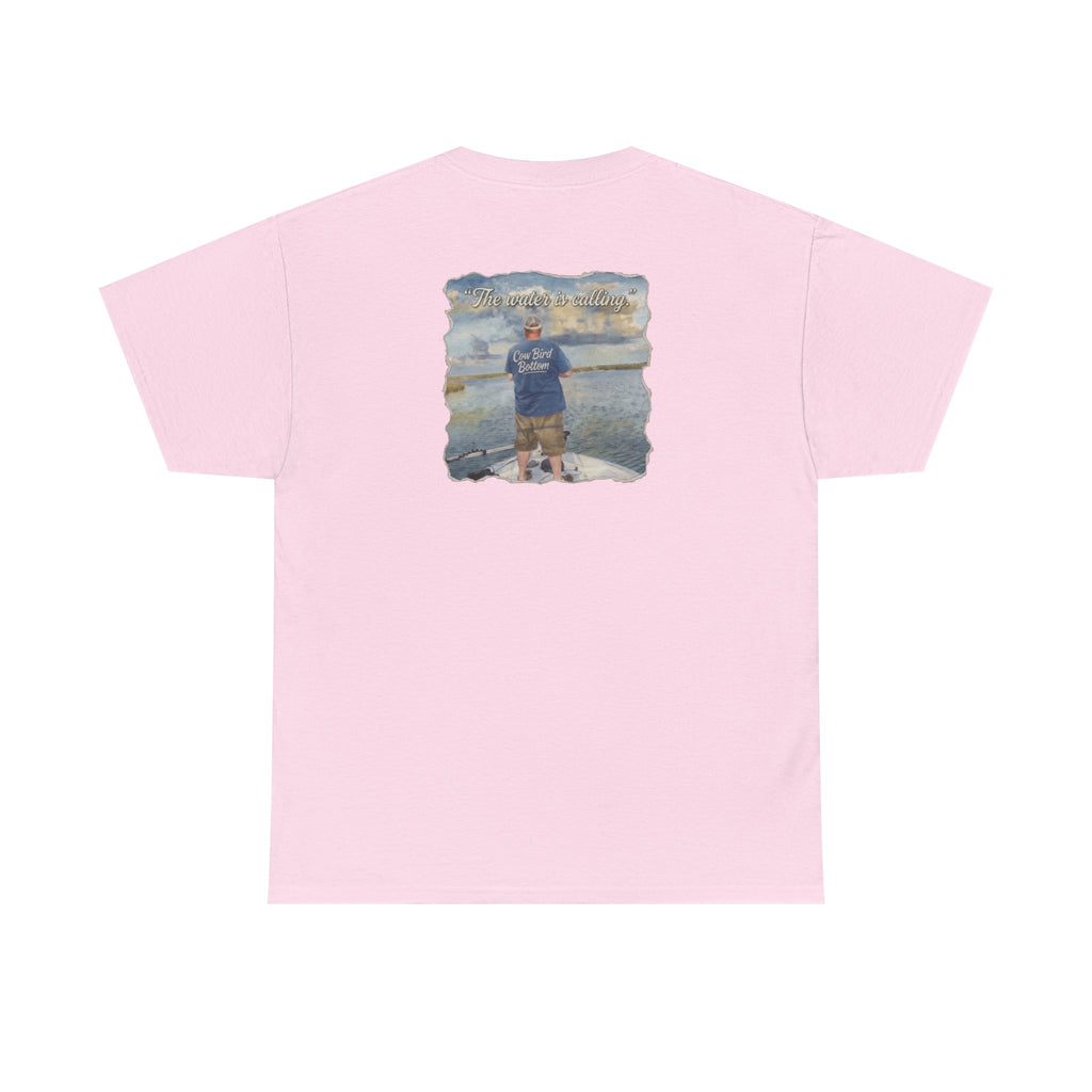 Fishing Photo Backprint Tee — Custom Shoreline Memory T‑Shirt