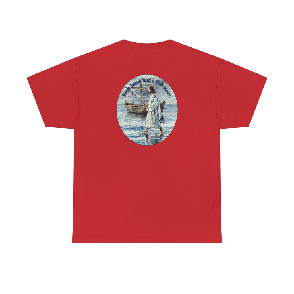 Christian Fishing T‑Shirt logo on back