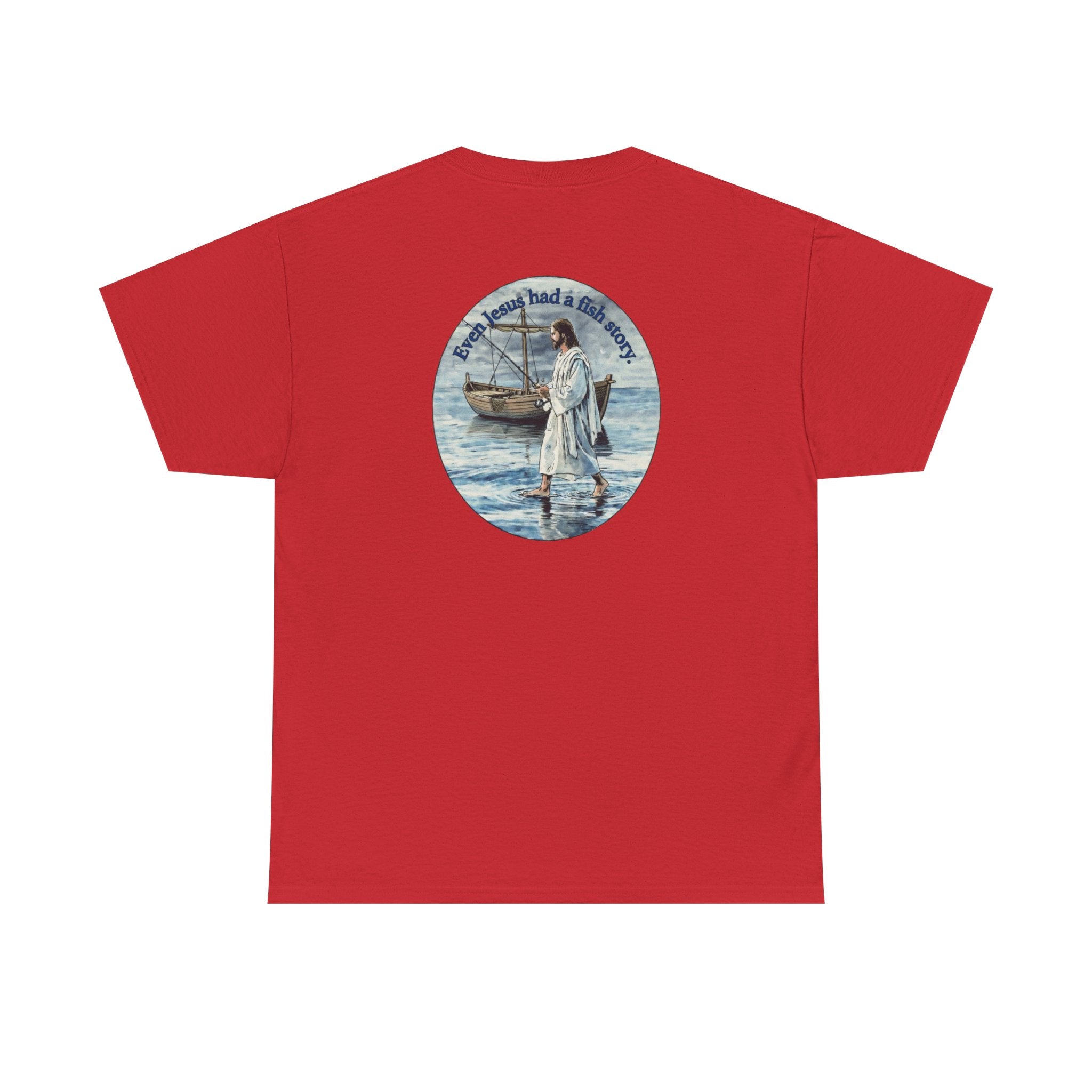 Christian Fishing T‑Shirt logo on back