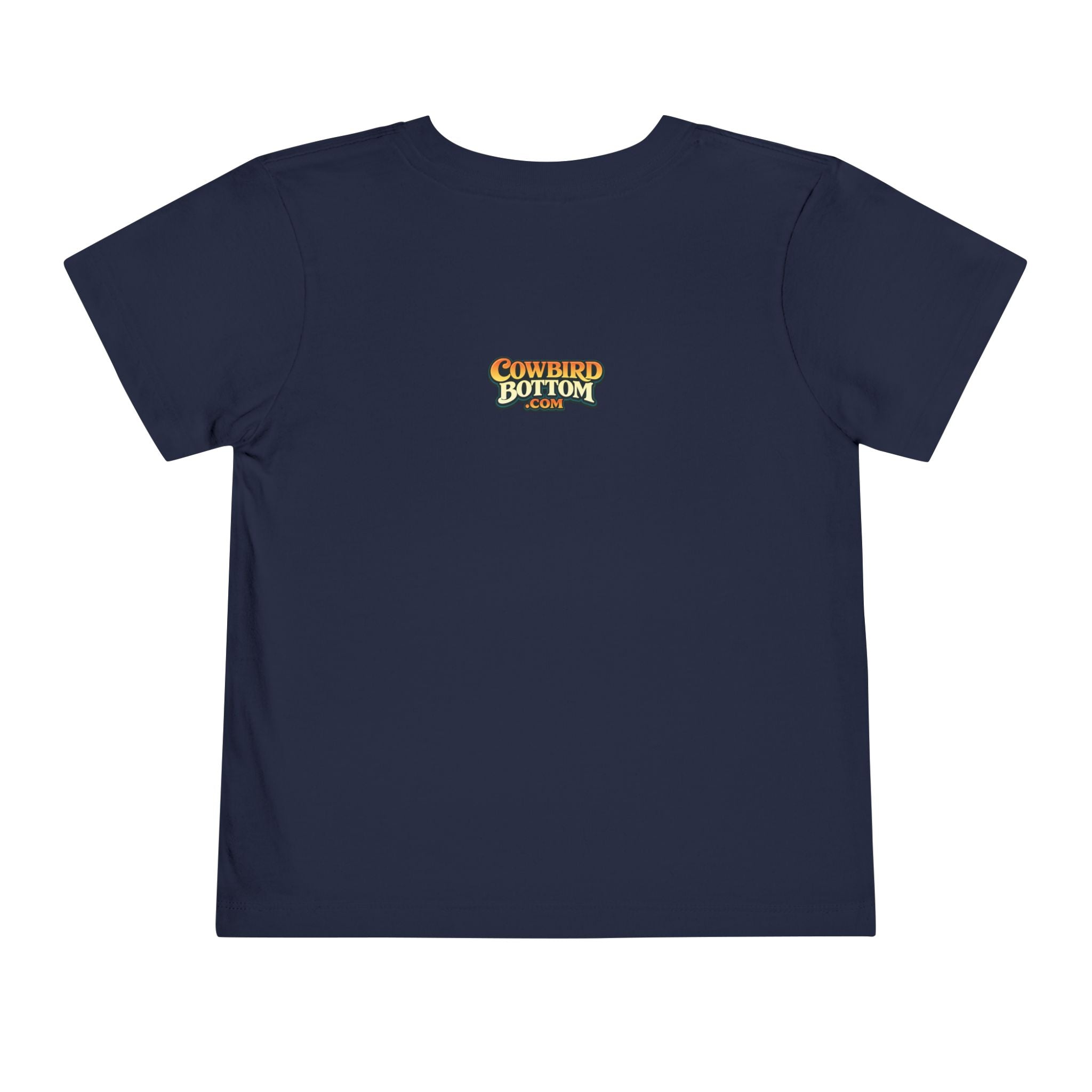 Cowbird Bottom Toddler Tee – Cute Fishing Adventure Graphic