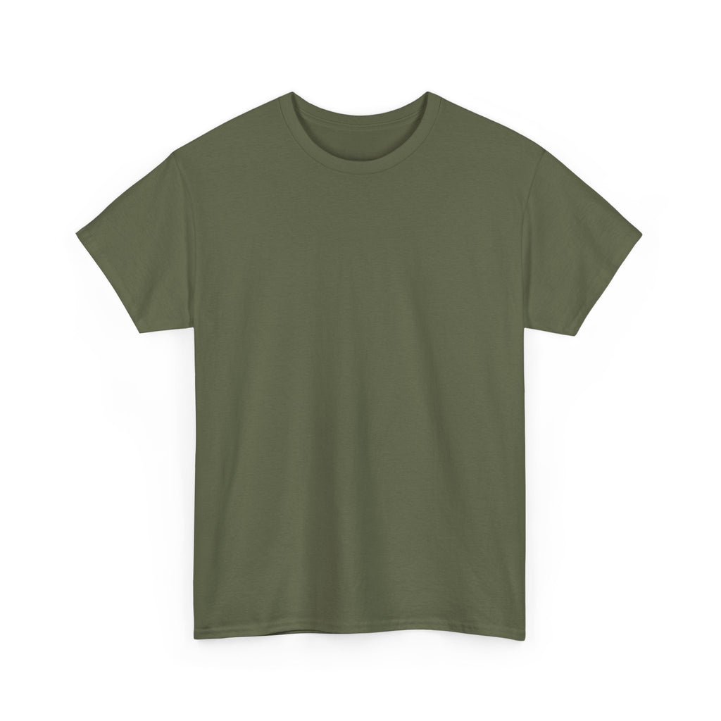T-Shirt — Cow Bird Bottom tee orange tractor("If you mow it, they will come")