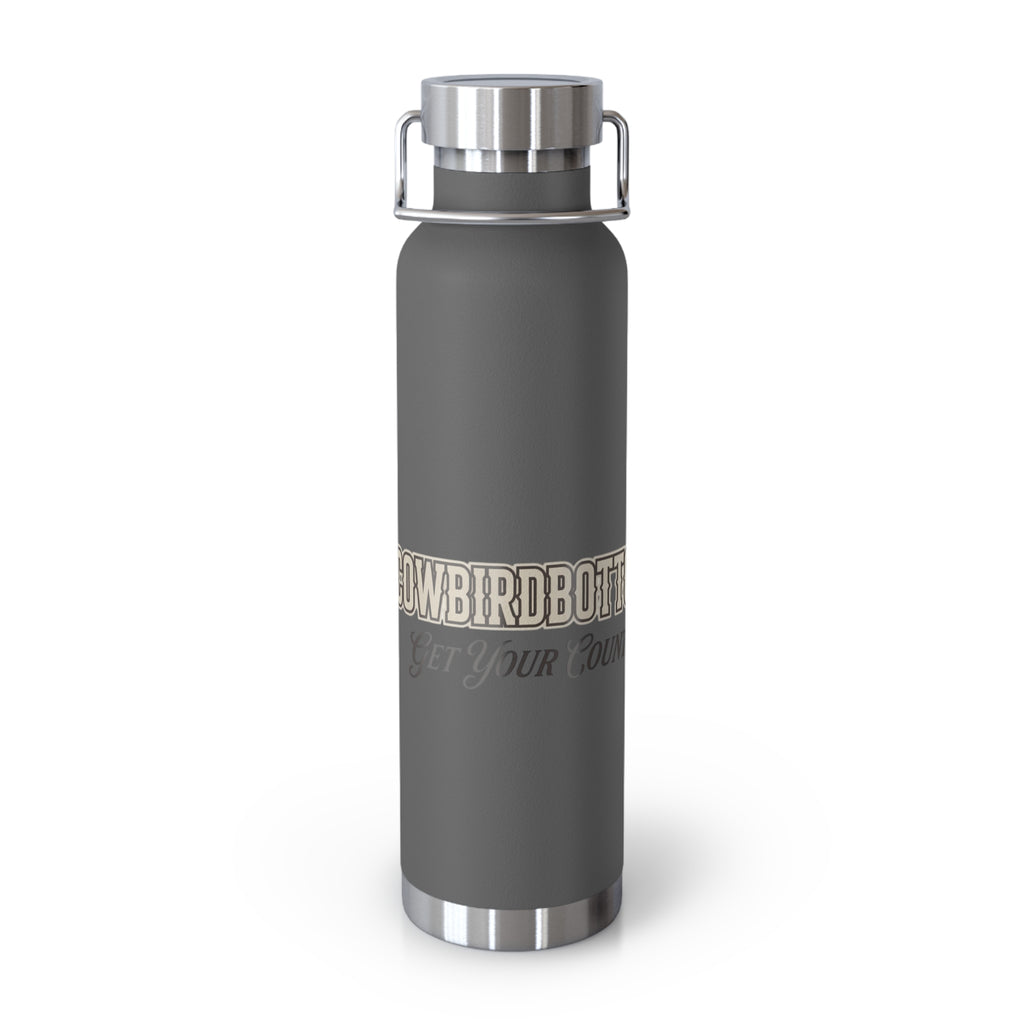 Cowbird Bottle 22oz Vacuum Insulated Water Bottle — 'Get Your Country On' Rustic Ranch Design