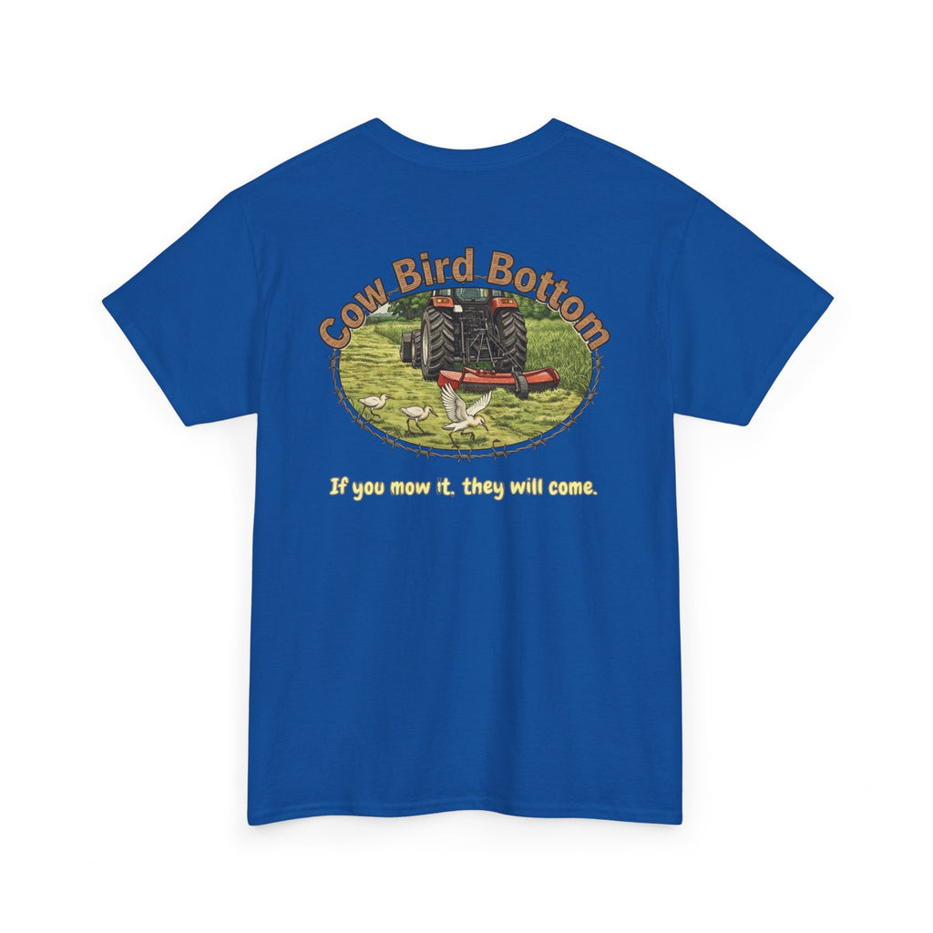 Cow Bird Bottom Red Tractor Graphic Tee