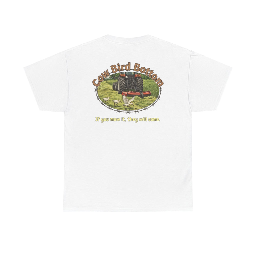 Cow Bird Bottom Red Tractor Graphic Tee