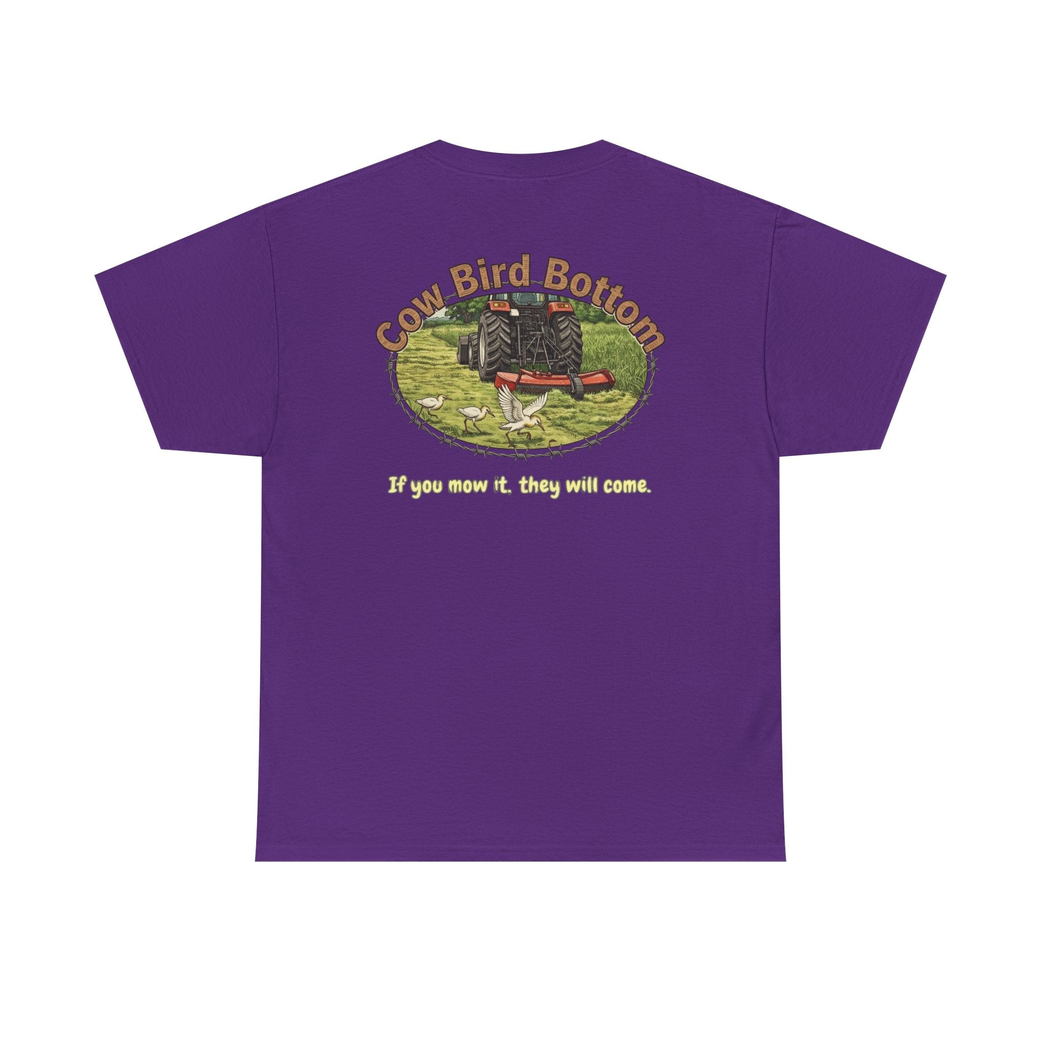Cow Bird Bottom Red Tractor Graphic Tee