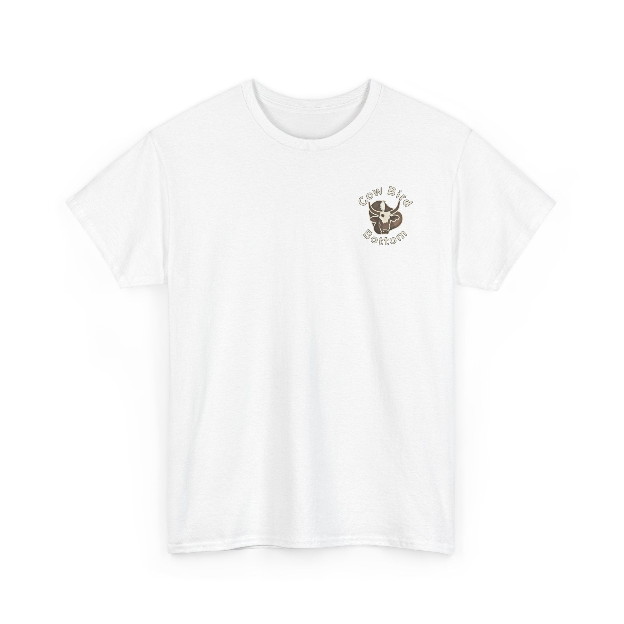 T-Shirt — Cow Bird Bottom Patriotic Graphic Tee