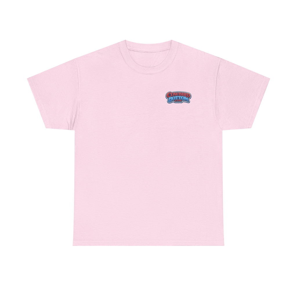 Excavator Logo T‑Shirt — Vintage Construction Crew Tee (Back Graphic: 'This Is My Alma Mater')