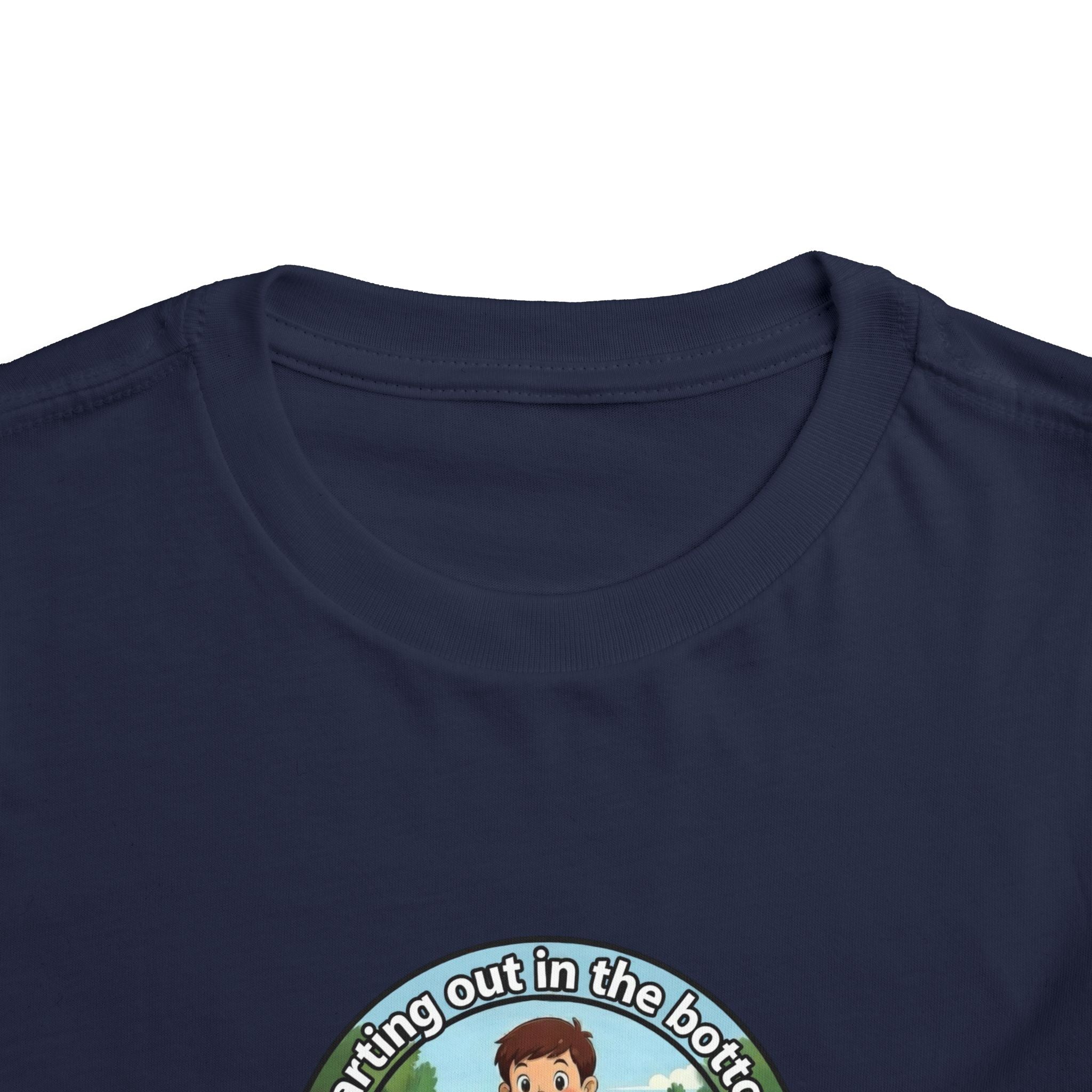 Cowbird Bottom Toddler Tee – Cute Fishing Adventure Graphic