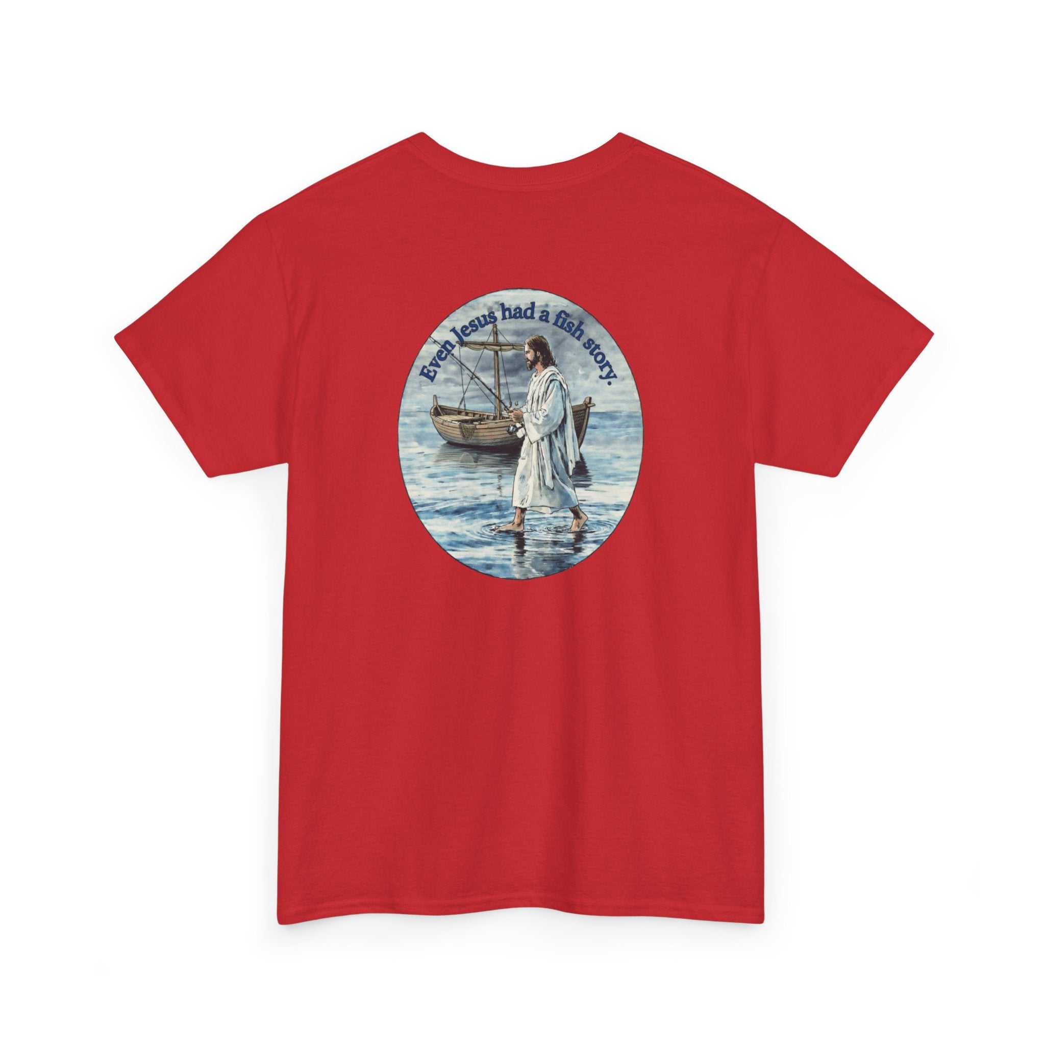 Christian Fishing T‑Shirt logo on back