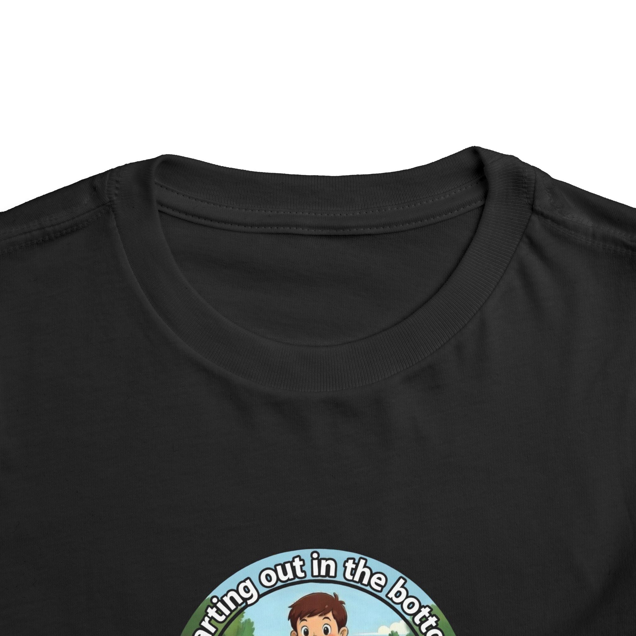 Cowbird Bottom Toddler Tee – Cute Fishing Adventure Graphic