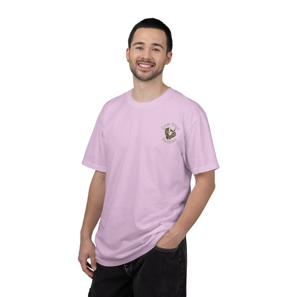 T-Shirt — "Southern Style" Cow Bird Bottom Graphic Tee