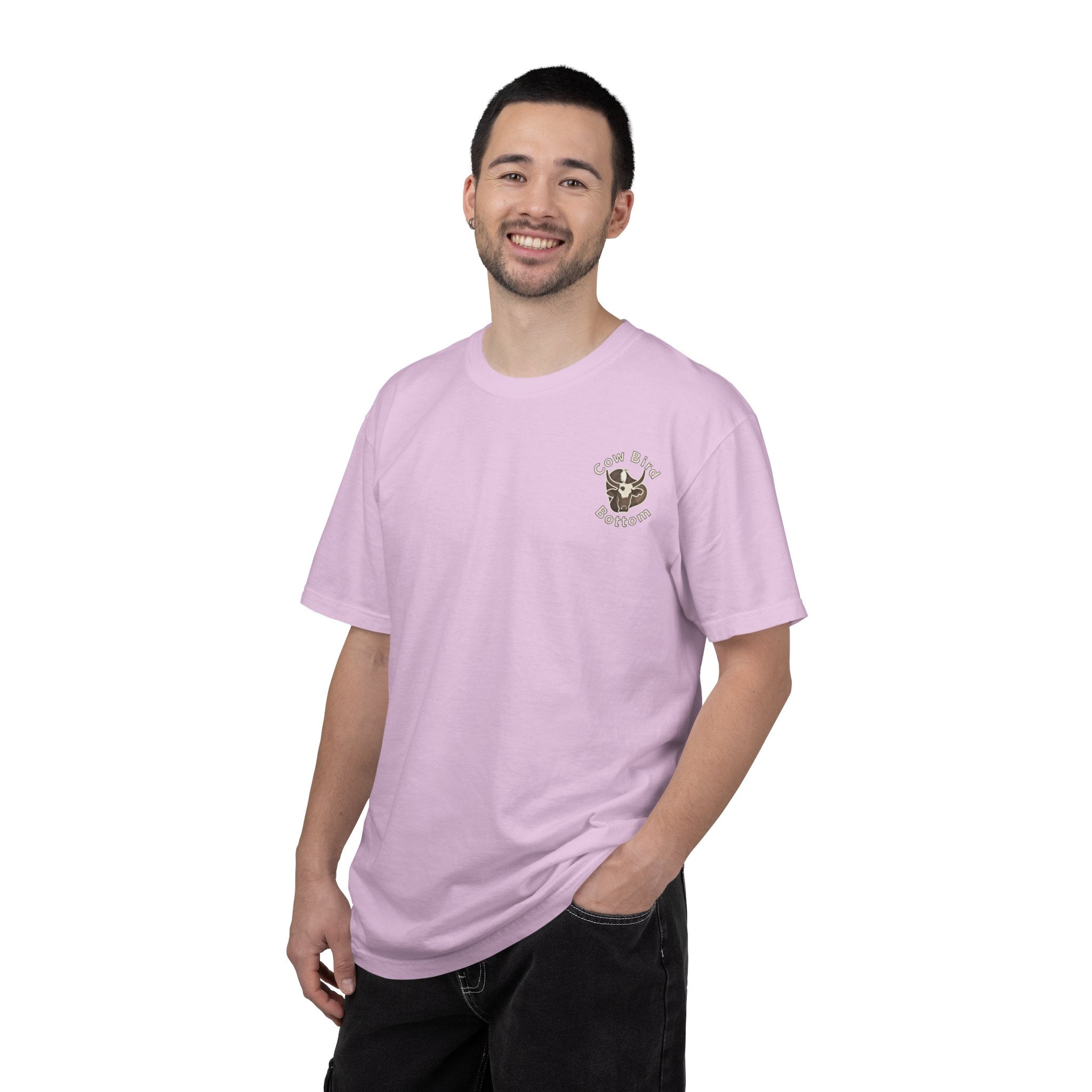 T-Shirt — "Southern Style" Cow Bird Bottom Graphic Tee