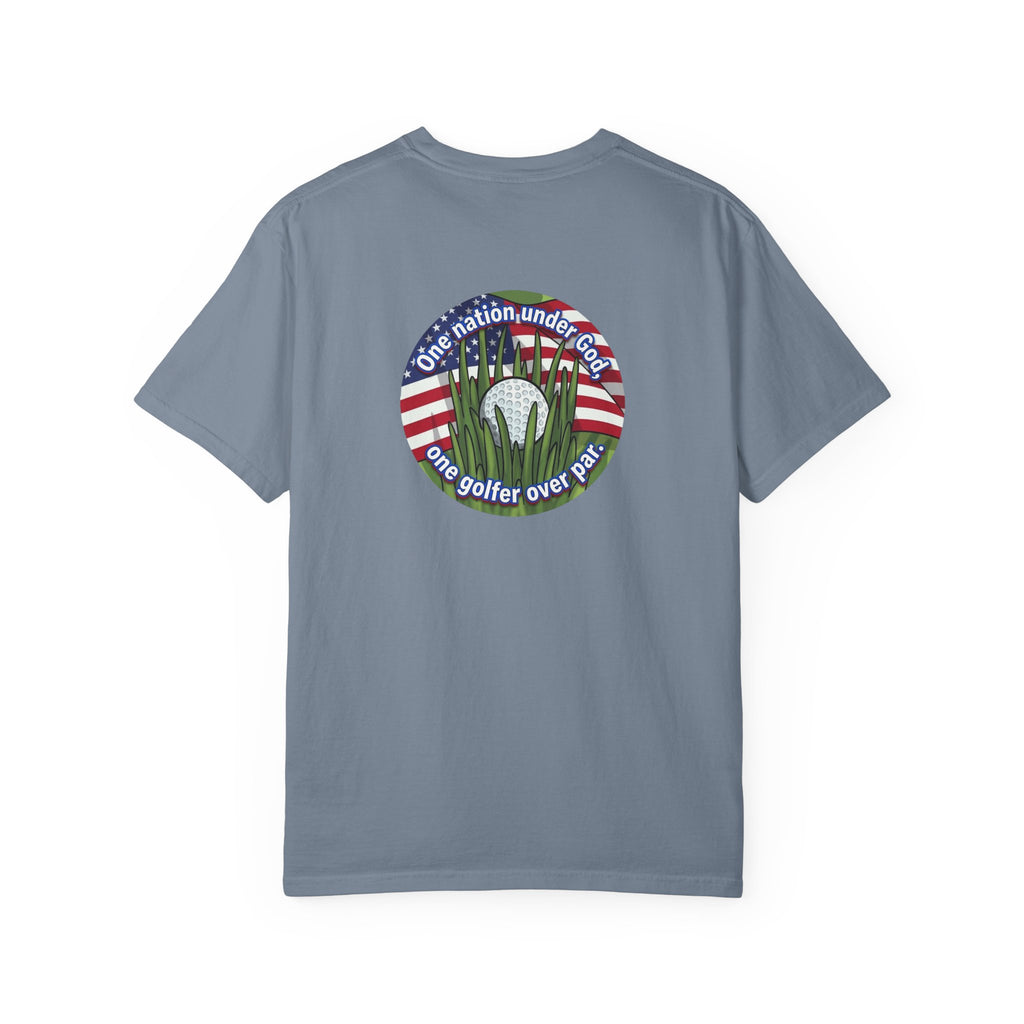 Golf T-Shirt — "One Nation Under God" Patriotic Golf Graphic Tee