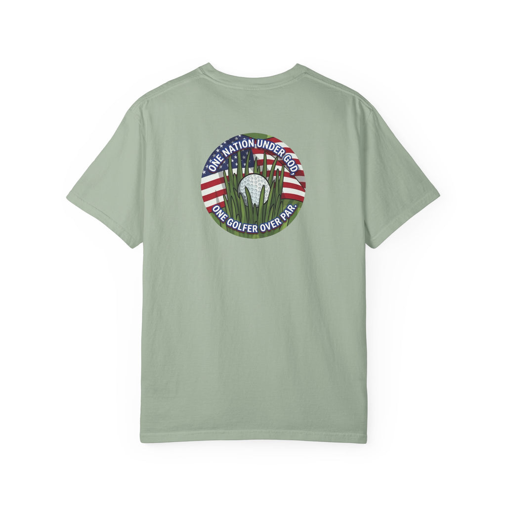 Golf T-Shirt — "One Nation Under God" Patriotic Golf Graphic Tee