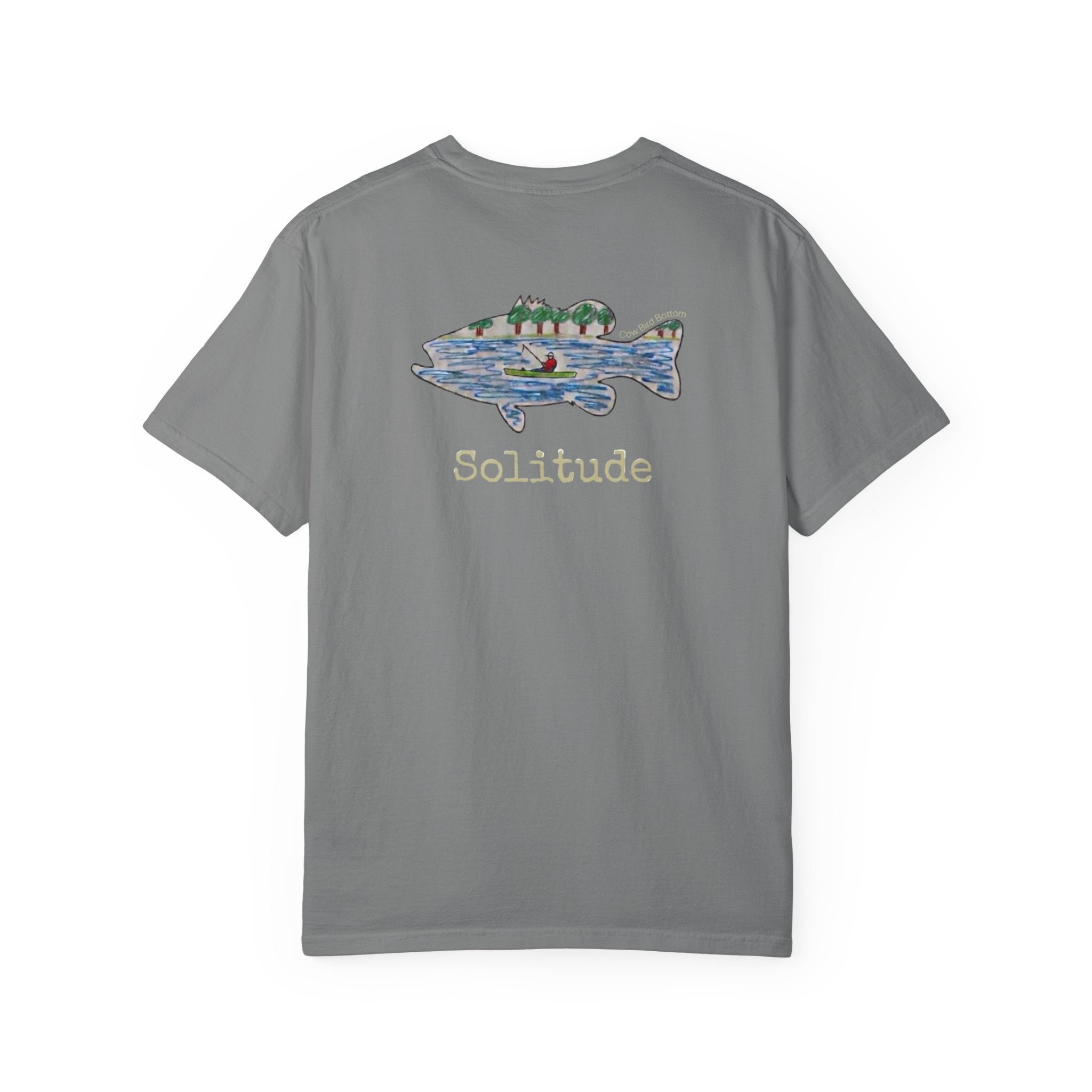 Solitude Fish Graphic T-Shirt — Outdoor Fishing Nature Tee