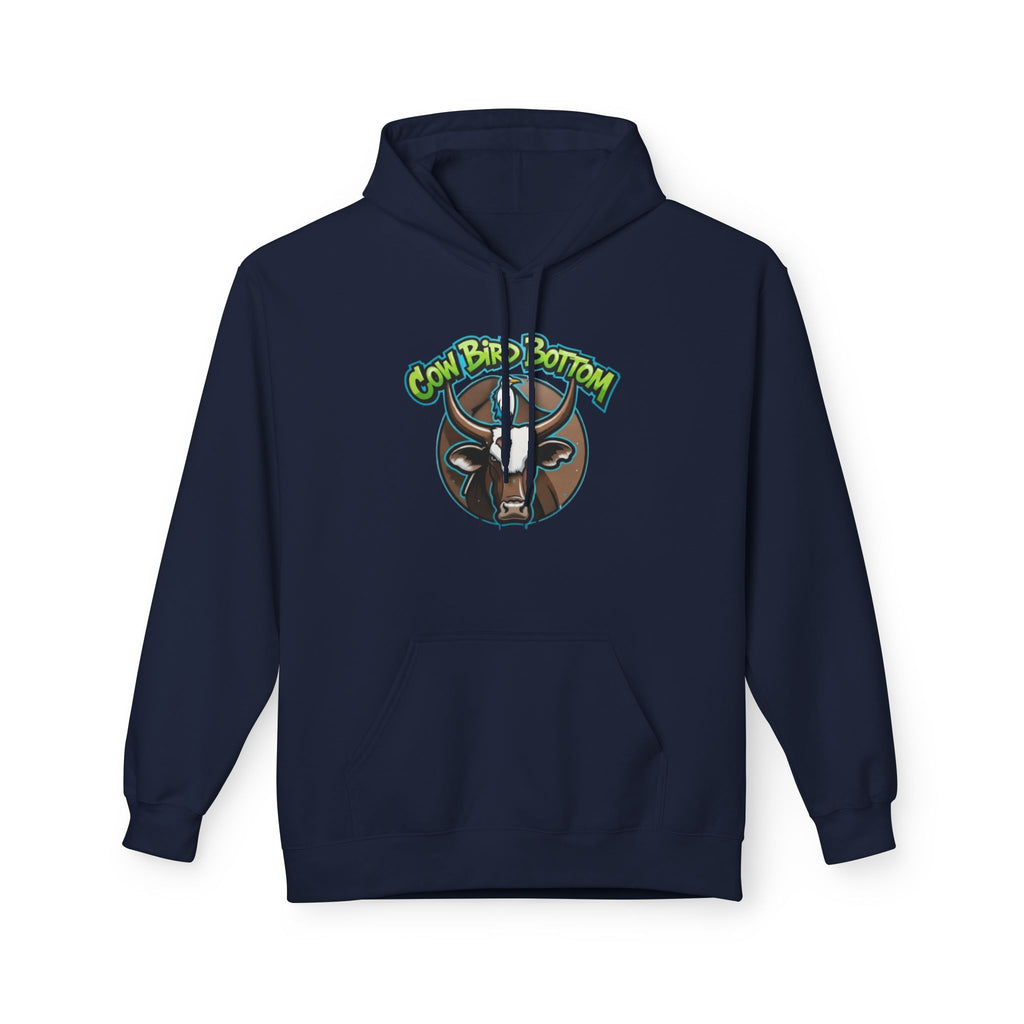 Cow Bird Bottom Hoodie — Graphic Cow Logo Pullover