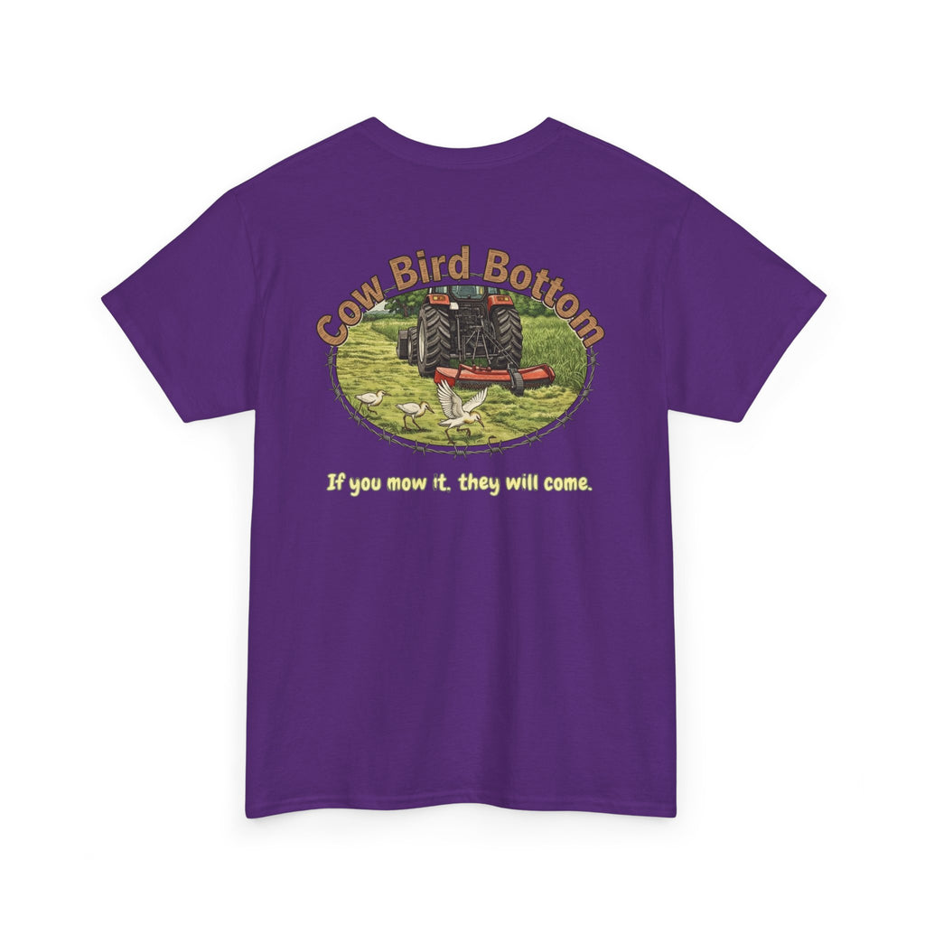 Cow Bird Bottom Red Tractor Graphic Tee