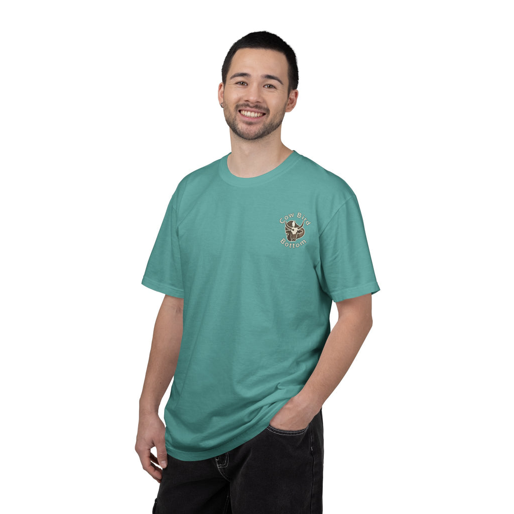 T-Shirt — "Southern Style" Cow Bird Bottom Graphic Tee